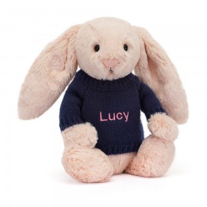 Bébé Jellycat Bashful Blush Bunny,31cm x 12cm x 9cm Rose | 45981-VBKL