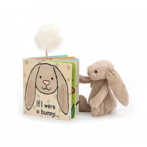 Cadeaux Pour Bébé Jellycat If I Were A Bunny and Bashful Bunny Small, Beige | 96234-VWGP