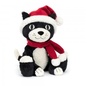 Chat Jellycat Peluche Christmas Jack,12.6in x 4.3in x 3.5in Noir | 14897-ZUDP