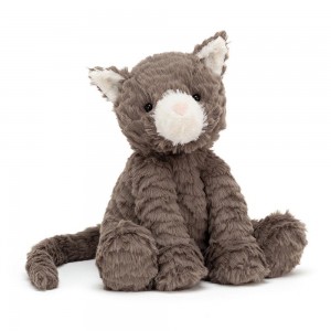 Chat Jellycat Peluche Fuddlewuddle,9.1in x 5.1in x 3.5in Grise | 63259-MNKW