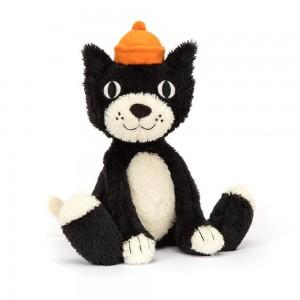 Chat Jellycat Peluche Jack,12.6in x 4.3in x 3.5in Noir | 17239-FWBD