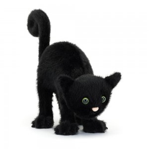Chat Jellycat Peluche Spookipaws,7.9in x 2.8in x 9.8in Noir | 20193-SXFR