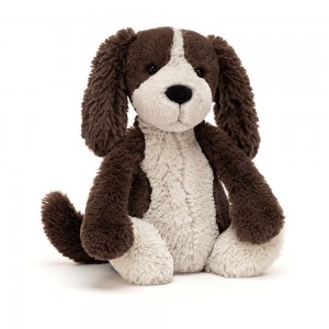 Chien Jellycat Peluche Bashful Fudge Puppy,12.2in x 4.7in x 3.5in Marron | 41738-KYSV