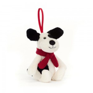 Chien Jellycat Peluche Bashful Puppy Decoration,5.1in x 2.4in x 1.6in Blanche | 96714-FRQL
