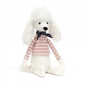 Chien Jellycat Peluche Beatnik Buddy Poodle,11.8in x 2.8in x 2in Blanche | 95142-YCDR