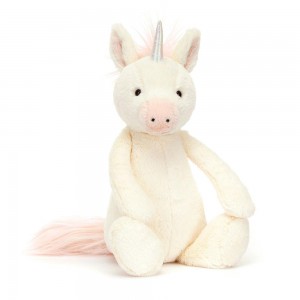 Créatures Mythiques Jellycat Peluche Bashful Unicorn,31cm x 12cm x 9cm Blanche | 85237-PSKL