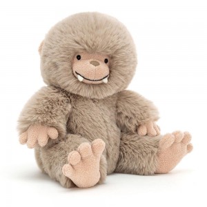 Créatures Mythiques Jellycat Peluche Bo Bigfoot,28cm x 18cm x 12cm Beige | 10487-GZRI