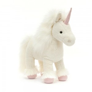 Créatures Mythiques Jellycat Peluche Isadora Unicorn,32cm x 11cm x 32cm Blanche | 69472-JZNI