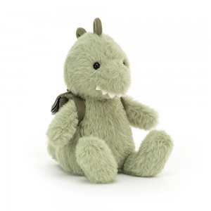 Dinosaure Jellycat Peluche Backpack Dino,8.7in x 3.5in x 3.1in Vert | 73289-GQXD