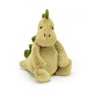 Dinosaure Jellycat Peluche Bashful Dino,12.2in x 4.7in x 3.5in Vert | 32619-FYET