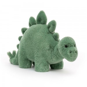 Dinosaure Jellycat Peluche Fossilly Stegosaurus,7.1in x 5.1in x 12.6in Vert | 15986-SZPU