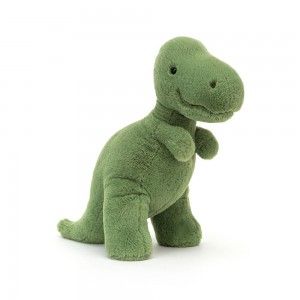 Dinosaure Jellycat Peluche Fossilly T-Rex,10.6in x 5.9in x 11in Vert | 48257-NKBJ