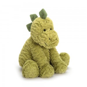 Dinosaure Jellycat Peluche Fuddlewuddle Dino,9.1in x 5.1in x 3.5in Vert | 79864-OKCT