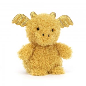Dinosaure Jellycat Peluche Little Dragon,7.1in x 3.9in x 3.1in Jaune | 63854-ONSQ