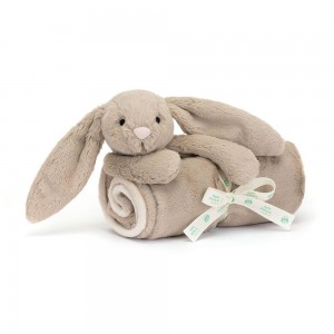 Doudou Jellycat Bashful Bunny Blankie,56cm x 70cm x 9cm Beige | 64231-BYZN
