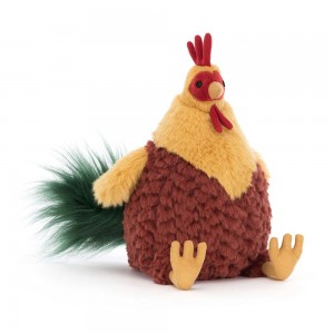 Ferme Jellycat Peluche Cluny Cockerel,26cm x 12cm x 15cm Marron | 02341-IWZN