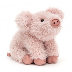Ferme Jellycat Peluche Curvie Pig,25cm x 16cm x 10cm Rose | 15340-EYJQ