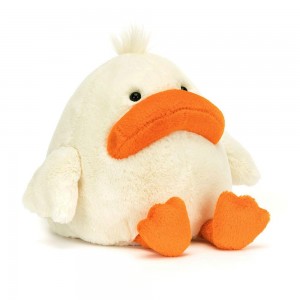 Ferme Jellycat Peluche Delia Duck,23cm x 14cm x 16cm Blanche | 53804-DZLY
