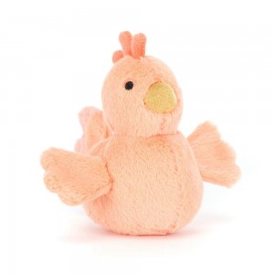 Ferme Jellycat Peluche Fluffy Chicken,11cm x 6cm x 11cm Orange | 70384-XGRO