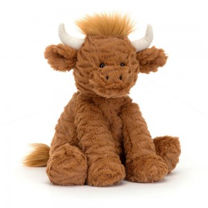 Ferme Jellycat Peluche Fuddlewuddle Highland Cow,23cm x 13cm x 9cm Marron | 92487-YVXE