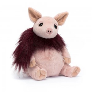 Ferme Jellycat Peluche Glamorama Pig,32cm x 17cm x 16cm Rose | 13607-ZNOA