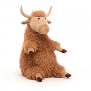 Ferme Jellycat Peluche Herbie Highland Cow,11in x 5.5in x 4.7in Marron | 03785-TQBA
