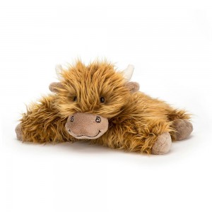 Ferme Jellycat Peluche Truffles Highland Cow,6.3in x 14.2in x 9.1in Marron | 98207-ISWN