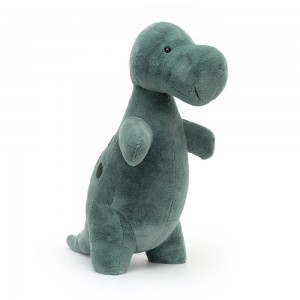 Grand Jellycat Peluche Big Spottie T-Rex,45cm x 15cm x 23cm Vert | 13794-KGTQ