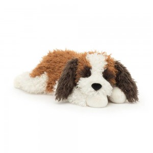 Grand Jellycat Peluche Floofie St Bernard,16cm x 20cm x 47cm Marron | 40251-RWGQ
