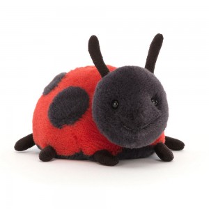 Insecte Jellycat Peluche Layla Ladybird,7cm x 9cm x 15cm Rouge | 14567-JTCK