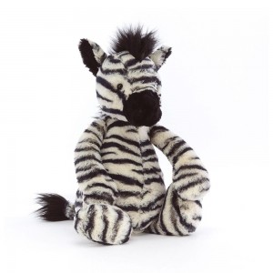 Jungle Et Safari Jellycat Peluche Bashful Zebra,31cm x 12cm x 9cm Blanche | 51973-LCIR