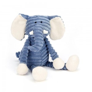 Jungle Et Safari Jellycat Peluche Cordy Roy Baby Elephant,33cm x 11cm x 7cm Bleu | 15378-CIAF