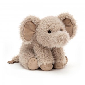 Jungle Et Safari Jellycat Peluche Curvie Elephant,25cm x 16cm x 10cm Grise | 36170-TCZB