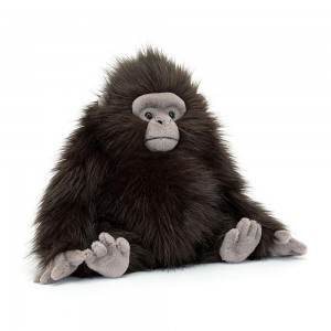Jungle Et Safari Jellycat Peluche Gomez Gorilla,34cm x 20cm x 18cm Noir | 60259-PJDL