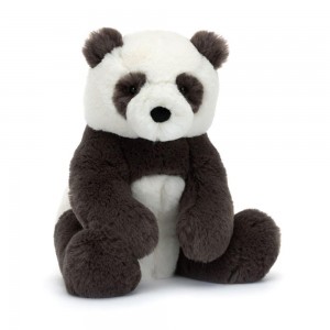 Jungle Et Safari Jellycat Peluche Harry Panda Cub,28cm x 14cm x 11cm Noir | 86452-BQHF