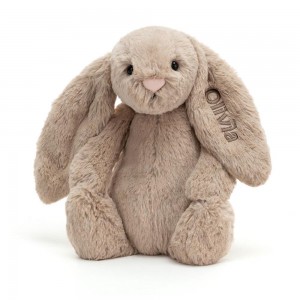 Lapin Jellycat Peluche Bashful Bunny Medium31cm x 12cm x 9cm Beige | 86291-PUGX