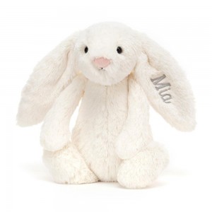 Lapin Jellycat Peluche Bashful Cream Bunny Medium31cm x 12cm x 9cm Blanche | 40875-QZWX