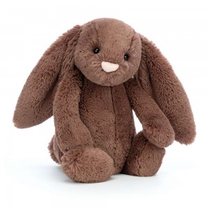Lapin Jellycat Peluche Bashful Fudge Bunny,31cm x 12cm x 9cm Marron | 49176-BADQ