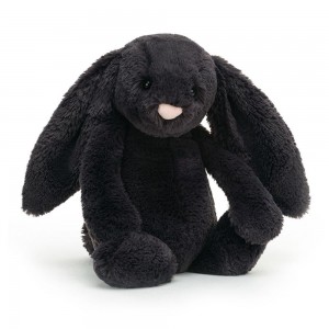 Lapin Jellycat Peluche Bashful Inky Bunny,31cm x 12cm x 9cm Noir | 14052-FXTL