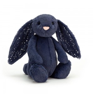 Lapin Jellycat Peluche Bashful Stardust Bunny,31cm x 12cm x 9cm Bleu | 29378-STQB