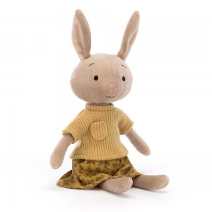 Lapin Jellycat Peluche Coquette Cutie Bunny,24cm x 6cm x 4cm Beige | 47692-UJOY