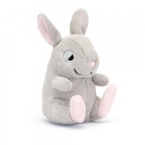 Lapin Jellycat Peluche Cuddlebud Bernard Bunny,16cm x 10cm x 8cm Grise | 65903-MQNY