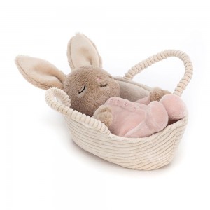 Lapin Jellycat Peluche Rock-a-Bye Bunny,12cm x 9cm x 20cm Beige | 24059-UREQ