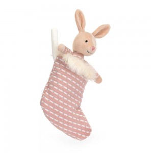 Lapin Jellycat Peluche Shimmer Stocking Bunny,20cm x 9cm x 2cm Beige | 24951-JUAR