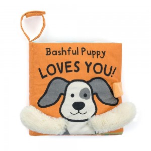 Livres Jellycat Bashful Puppy Loves You,15cm x 15cm x 5cm Blanche | 87029-VTKA