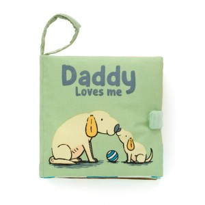 Livres Jellycat Daddy Loves Me,15cm x 15cm x 5cm Vert | 70538-BFEV