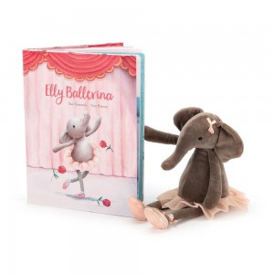 Livres Jellycat Elly Ballerina and Dancing Darcey Elephant, Grise | 78961-GJMD