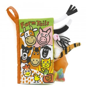 Livres Jellycat Farm Tails Activity,22cm x 13cm x 5cm Vert | 38102-WMQJ