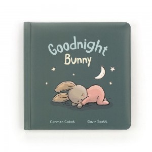 Livres Jellycat Goodnight Bunny,19cm x 19cm x 2cm Bleu | 64513-LZFQ