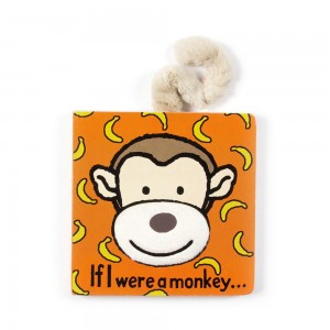 Livres Jellycat If I Were A Monkey Board,15cm x 15cm x 2cm Marron | 36780-JFNE